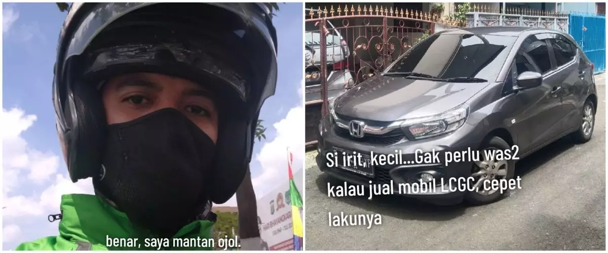 Pernah sulit beli 1 liter bensin, kisah eks driver ojek online kini bisnis mobil ini bikin kagum