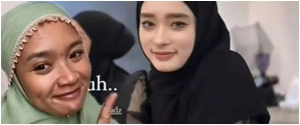 Wanita kulit sawo matang ini tiru makeup ala Inara Rusli, hasilnya malah disebut mirip Nissa Sabyan