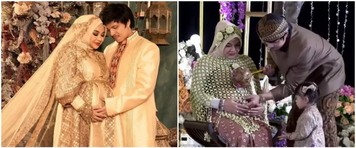 11 Momen tasyakuran 7 bulan kehamilan kedua Aurel Hermansyah, kehadiran Aaliyah Massaid bikin salfok