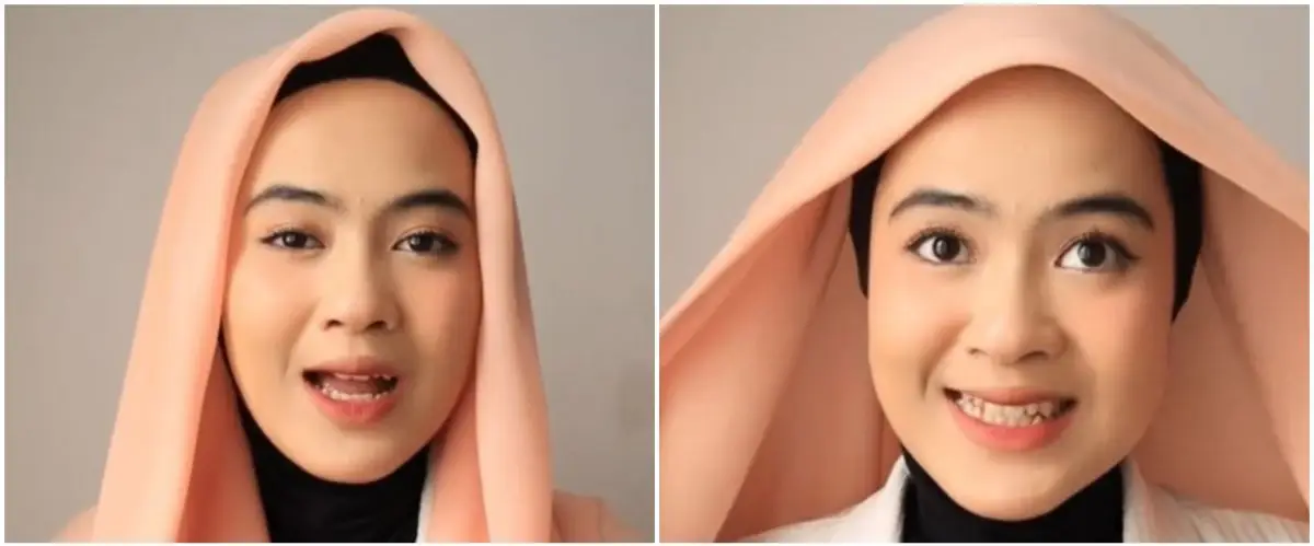 Antimeleyot tanpa hairspray, ini trik bikin hijab tegak paripurna pakai 1 jenis alat perekat