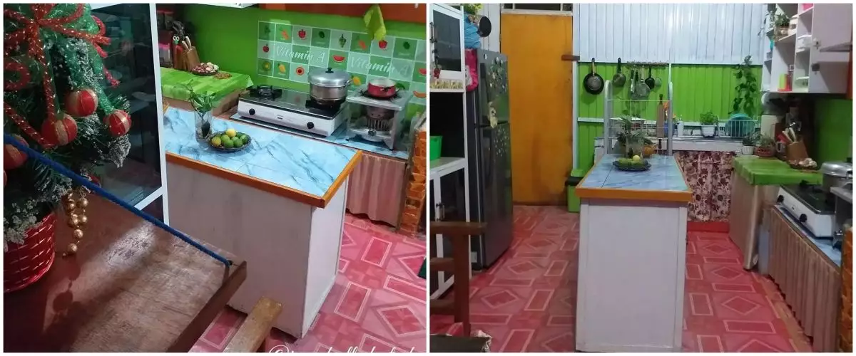 9 Potret dapur kayu ala kampung ini desainnya modern & estetik, kombinasi warnanya unik bikin terpikat