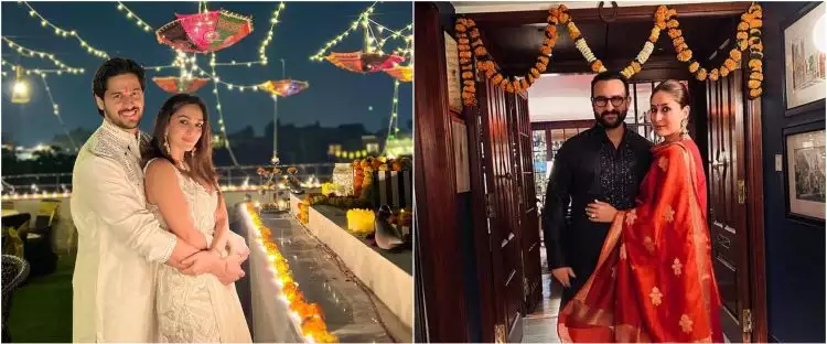Potret dekorasi rumah 9 seleb Bollywood di pesta Diwali, punya Kareena Kapoor super simpel