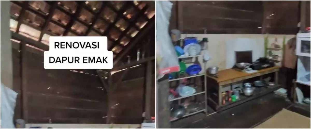 Dapur dinding papan ini direnovasi demi emak betah masak, 11 potret hasilnya nyeleneh tapi bikin kagum