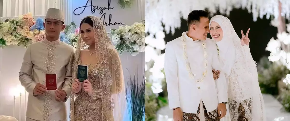 Momen pernikahan 9 pesepakbola Tanah Air dengan seleb, ada yang tiga hari kenal lalu nikah