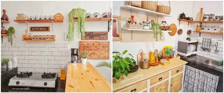 Bukti mewah tanpa kitchen set, 9 potret dapur minimalis pakai mini bar kayu ini bikin naksir berat