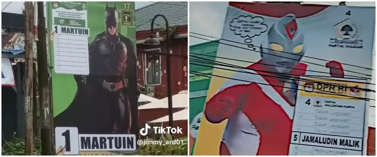 11 Potret kocak baliho caleg sok asik ini jatuhnya cringe abis, bikin geleng kepala