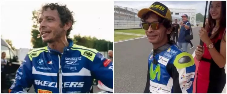 Viral sosok pria asal Indonesia gayanya mirip Valentino Rossi, sang pembalap beri respons tak terduga