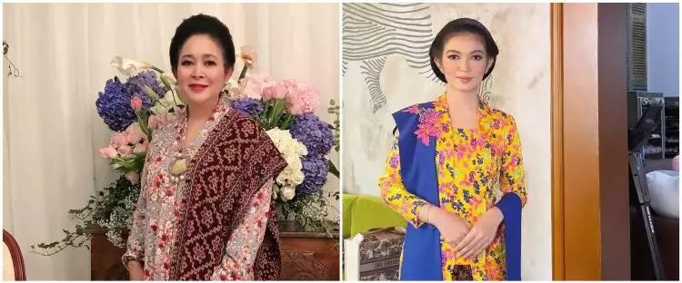 Tampil kompak di Istora Senayan, ini 11 potret beda gaya Titiek Soeharto dan Selvi Ananda