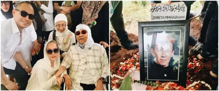 Tiko Aryawardhana hadiri pemakaman ayah Bimbim Slank, status hubungan keluarga suami BCL jadi sorotan