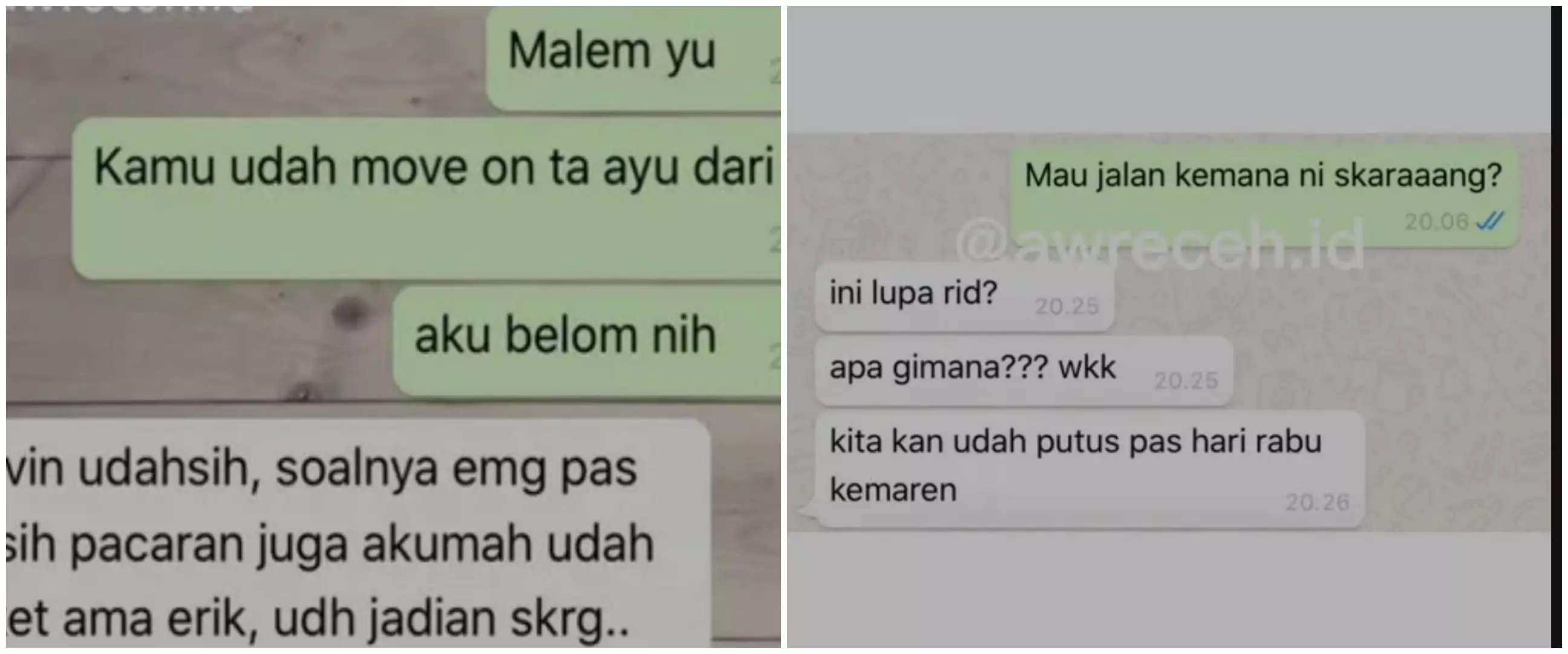 11 Chat lucu sama mantan bikin gagal move on, udah terbang tinggi malah dihempas kenyataan