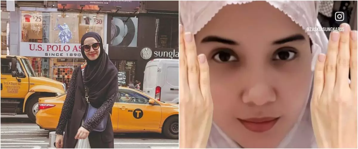Jauh dari ekspektasi, 9 potret Zaskia Sungkar ikut tren makeup Asoka ini hasil riasannya bikin ngakak