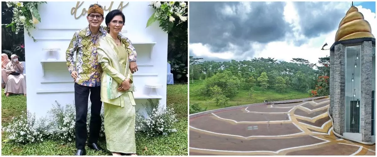 Rumah terinspirasi dari keong, ini 9 potret dapur dr. Boyke dibuat melengkung nyambung mini bar