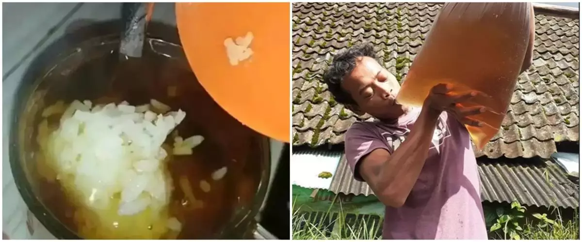11 Potret nyeleneh orang menikmati es teh ini bikin nggak habis pikir