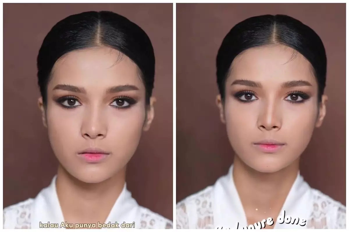 MUA ini bikin hidung mancung cuma pakai bedak, transformasinya bikin geleng-geleng kepala bak dioplas