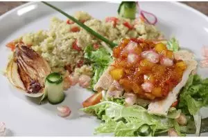 Mango Chutney Grilled Chicken With Veggies