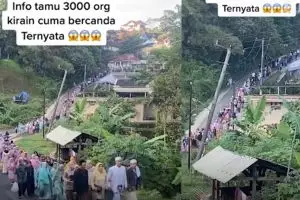 Calon pengantin pria ini bawa tamu seserahan 3 ribu orang wow