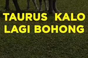 Taurus Kalo Lagi Bohong
