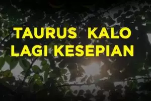 Taurus Kalo Lagi Kesepian
