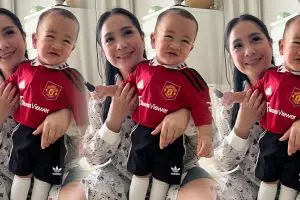 Heboh foto Rayyanza putra Raffi Ahmad diunggah akun Mancheste  United