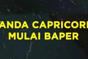Capricorn Kalo Mulai Baper