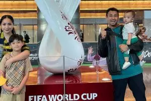 Raffi Ahmad boyong keluarga nonton Piala Dunia 2022 langsung di Qatar