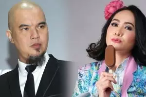 Momen Ahmad Dhani salah tingkah bertemu Pungky Sukmawati 