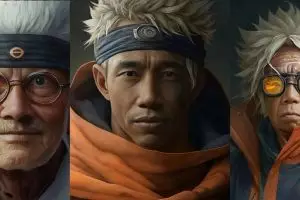 Viral potret wajah Presiden RI jadi hokage Konoha