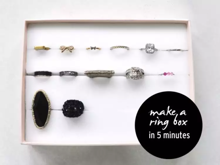 Ini cara membuat kotak penyimpan cincin dalam 5 menit
