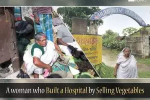 Jadi buruh & jual sayur, wanita ini menabung hingga bikin rumah sakit