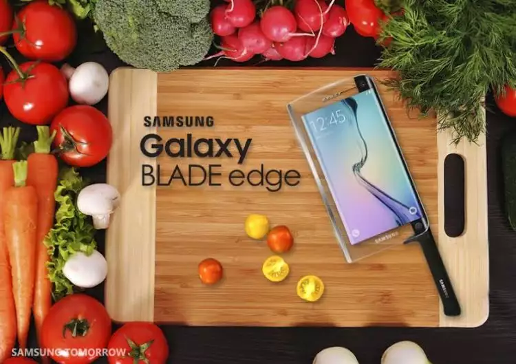 Keren! Samsung merilis Galaxy Blade, smartphone berbentuk pisau