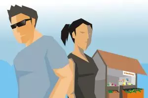 Kisah si gadis lusuh dan pemuda ganteng kagetkan ibu penjual sayur