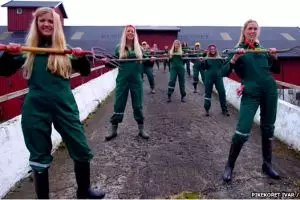 Heboh wanita cantik menari dan menyanyi ala petani 