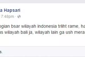 Bukan kali ini saja Dewi bikin status kasar dan nyeleneh