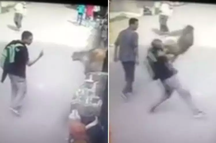 VIDEO: Pemuda dihajar monyet karena acungkan jari tengah