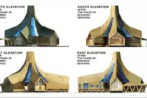 Desain rumah mahasiwa terinspirasi gempa Bantul ini dipuji Jepang