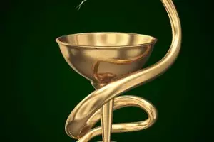 Begini sejarah di balik logo farmasi yang menggunakan ular dan piala