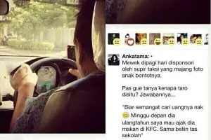 Kisah sopir taksi pajang foto anak bungsu demi penyemangat cari rejeki