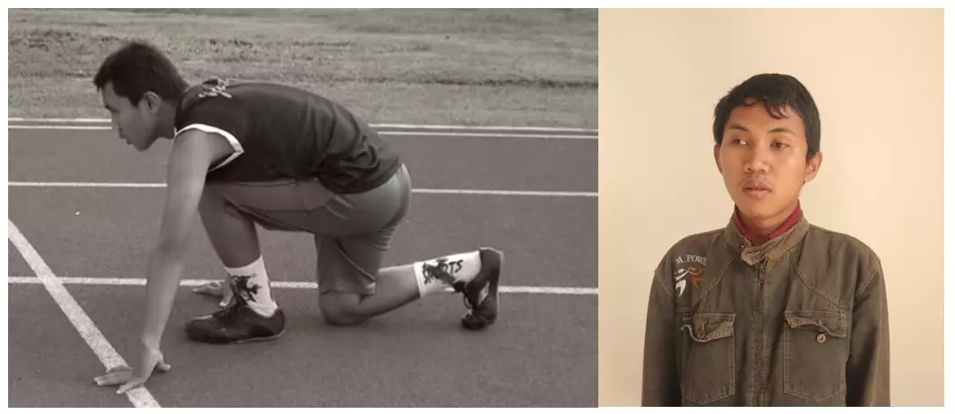 Wahyu atlet catur tunanetra, juga juara lari 100 &amp; 200 meter nasional