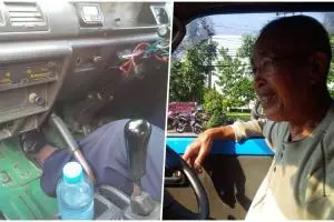 Kisah teladan dari pensiunan TNI AD yang jadi sopir angkot