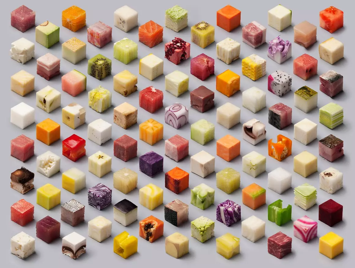 Coba tebak, kubus ini terbuat dari makanan apa?