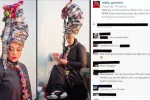Hiasan kepalanya diejek haters Malaysia, Melly Goeslaw menyerang balik