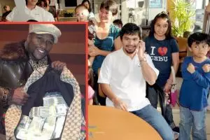 Pacquiao ke panti asuhan, Mayweather minum-minum sampanye Rp 15 Miliar