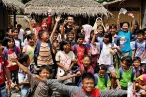 Di tempat ini sampah-sampah bisa ditukar dengan buku