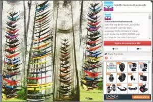 Orang tidur di ayunan bertumpuk-tumpuk tapi gak jatuh, keren!