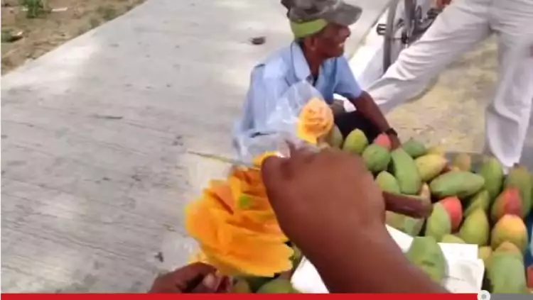 VIDEO: Cara baru dan mudah kupas mangga hingga seperti bunga mekar
