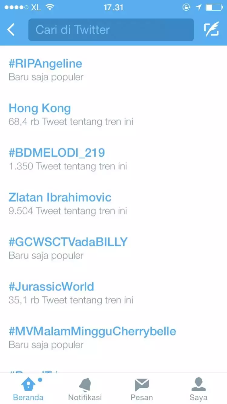 #RIPAngeline jadi trending topic dunia