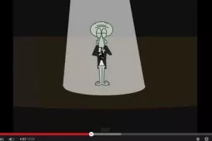 Ini episode SpongeBob yang pernah dibajak, Squidward digambarkan tewas