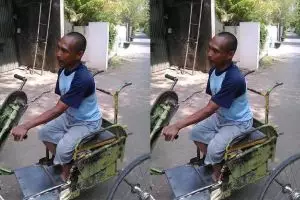 Ismail, pengantar gas keliling lumpuh yang juga penghafal Al-Quran