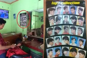 Poster ini pasti ada di tukang cukur, pernah meniru gaya rambutnya? 