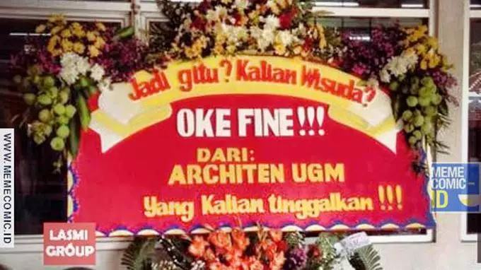 Kumpulan karangan bunga unik, dari yang lucu sampai menyayat hati